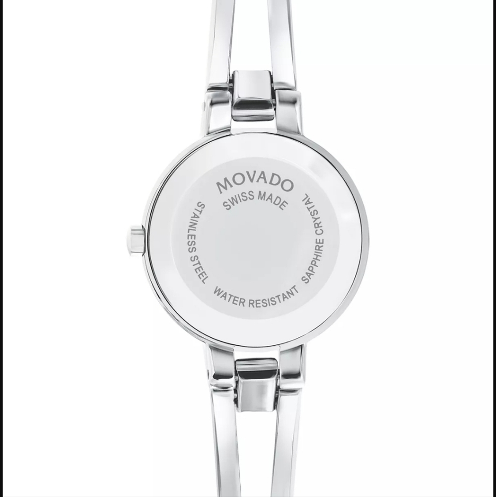 MOVADO Amorosa Silver & Black with diamond accent - Picture 10 of 14
